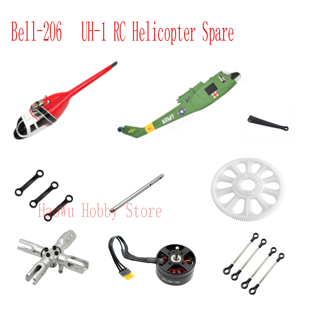 Rc Helicopter Coaxial - Flywing bell206 UH1 Bell-206 UH-1 części
