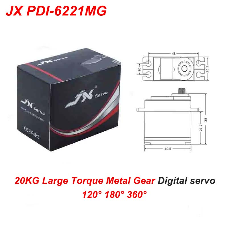 JX PDI-6221MG 20KG Serwo cyfro – Rc Helicopter Large recenzja i cena