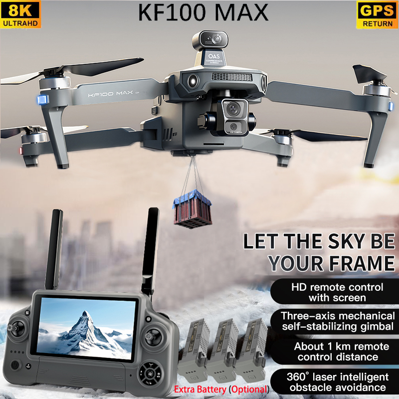 Dron GPS KF100 MAX Kamera 4K 3 – Rc Helicopter Charger recenzja i cena