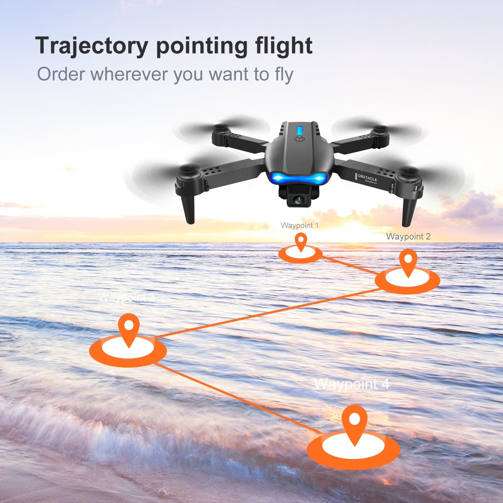 Ulepszony składany dron E88PRO – Rc Helicopter Case recenzja i cena